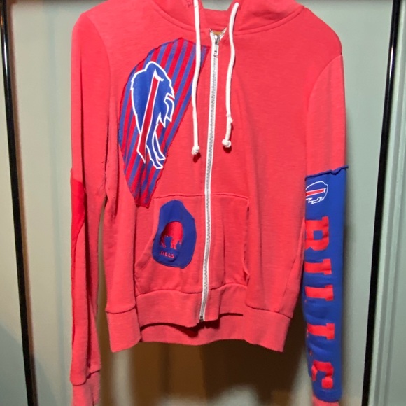 Upcycled Handbuilt Buffalo Bills Sweatshirt - Picture 5 of 6